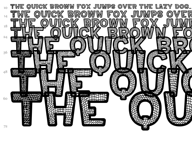 Mero Ornad TFB font waterfall